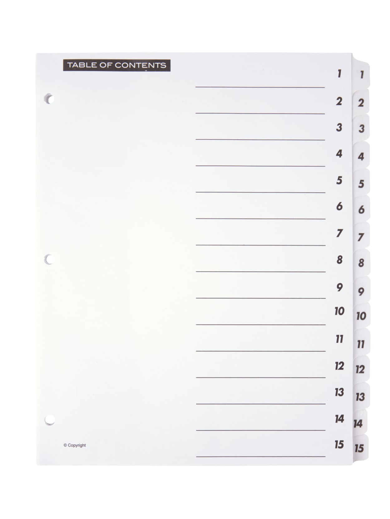 20 dividers 2-hole 10 x 9 x 3 mm